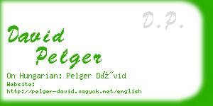 david pelger business card